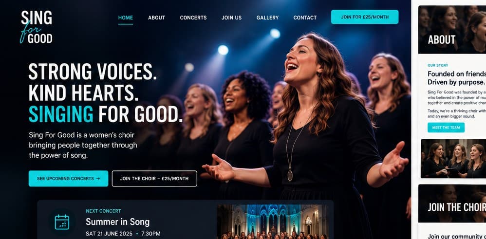 Sing For Good women singing together