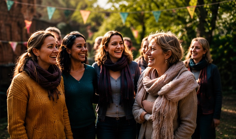 Women connecting and enjoying time together